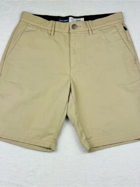 Old Navy khaki shorts, Ultimate Tech Slim cut. Men’s size 29. Flat front.